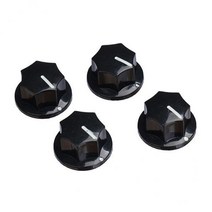 기타 톤 볼륨 컨트롤 부품용 2xEffect 페달 노브 캡 커버 보호, 20x11mm, 플라스틱, 블랙