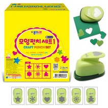 종이나라 모양펀치(대) 6종세트-1번
