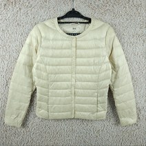 빈티지프렌/ [여S]유니클로 아이보리 다운 경량 패딩