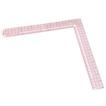 쏘잉스타 키링 투명 그레이딩 직각자 기역자 LARGE (12inch 26cm)