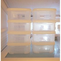 [컵앤컵][z][딜] 심플 플랫 냉장고 정리 용기