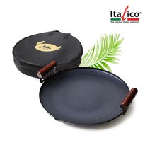 100% 국산 무쇠 주물 38cm 삼겹살 밀키트 고기 대용량 캠핑 인덕션 화로 그리들 팬, 38mm, 1개