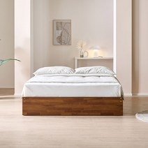 공간사이 비올라 3단 수납침대 슈퍼싱글 퀸, 멀바우, 08_수납침대+55T컴포트매트Q GS1290