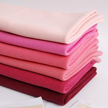 [러브원단] 의류용 립직(골지)시보리 핑크계열, 1개, 2-체리핑크