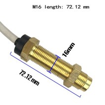 속도측정기6000 RPM 타코미터 게이지 빨간색 백라이트 포함 3K 4K 7K 8K 디지털 센서 85mm 스테인리스, 04 M16