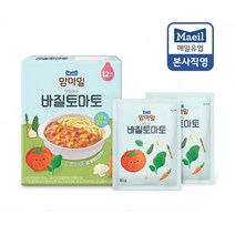맘마밀 안심소스 바질토마토 2p, 8팩