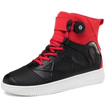 여름 남자 오토바이 자전거 부츠 캐주얼 나선형 신발 마이크로 화이버 투어링 통기성 오프로드 모토크로스 라이딩, 8.5, 빨간_8.5