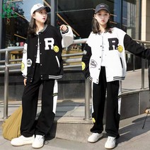 셀럽당 소녀용 트레이닝복세트 주니어 야구점퍼 상하복 주니어 패션세트