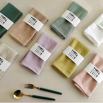 8컬러 테이블 냅킨 타올 바리스타 홈카페 린넨타올 724413EA, 본상품선택, 베이지, 본상품선택