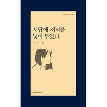 서랍에 저녁을 넣어 두었다 한강 시집