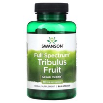 스완슨 스펙트럼 트리뷸러스 500mg 90정 남성 테스토스테론부스터 사포닌, 1병