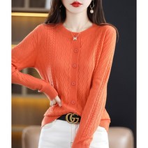WZC 봄가을 여성 니트 가디건 라운드 무지 슬림핏 숏상의 베이직 빅사이즈 10가지 컬러