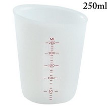 비컵 비중 세제 계량 이유식 쌀 비커 플라스틱 비이커 컵 스푼 내열 유리 스텐 커피 250500ml 실리콘 측정 바 붙지 않는 유연한 혼합 붓는 재사용 가능한 주방 측정 도구, 하얀, 500ml