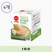 햇반 소프트밀 닭가슴살 곤약죽 180g 4개, 햇반 소프트밀 닭가슴살 곤약죽 180g x4입