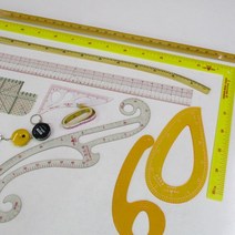 핸드메이드114 암홀자 곡자 그레이딩자 등 봉제 제도용 자 우수상품 모음 방안자/시접자/모드자, R10 나무 곡자, 1개