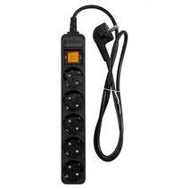 대현써지오 모노케어 멀티탭 5구 접지 블랙 1.5m 3m 5m 10m 10A 1800w 전기연장선 전선형, 30개, 5m