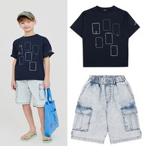 블루테일 [블루테일]AXB1TS01NV/AXB1PT01BU데님숏SET