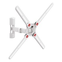 Barkan TV 벽 마운트 73.7165.1cm2965인치 풀 모션 관절형 3 무브먼트 플랫/커브 스크린 브래킷 최대 39.9kg88파운드까지 지탱 특허 LED OLED LCD에, White_Full Motion - 3 Movments