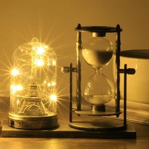 Hourglass 유럽 복고풍 빛나는 타워 장식 공예 데스크탑 장식품 학생 선물 AliExpress 아마존, 금