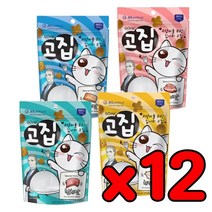 헤어볼 눈건강 고양이 스낵간식 12개 치석제거 먼치킨, 참치맛