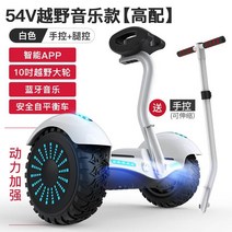 전동휠 소아 성년이 통용 르오디 투휠 지능용 체감 손잡이를 다는 학생 투라운드 평행차, C01-54v, T15-54V-S11 흰색 크로스컨트리 10