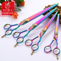 FENICE 일본 440C 전문 애완 동물 브랜드 개 손질 가위 6.25/6.75/7.5/8.5 인치 날카로운 절단 스트레이트 가위, 8.5 inch