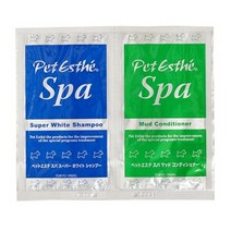 펫에스테 스파 슈퍼 화이트 샴푸&스파 머드 컨디셔너 여행용 트래블 파우치(20ml&20ml)