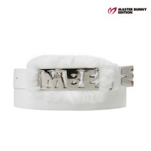 마스터바니에디션 골프 masterbunnyedition여성 앙고라 매칭 메탈 로고 레더벨트 M42196BT852_WH, FREE, WH