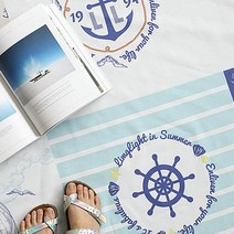 [컷트지]클래시린넨-썸머마린(캡틴)