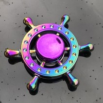 피젯스피너 피젯큐브 rainbow metal fidget spinner toy anti stress alloy finger gyro r118 fingertip adult toy, k