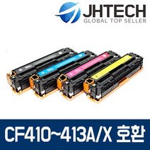 HP CF410A CF410X 토너 M452DN M477fDW M377DW NW FNW FDN, 1Ea, HP M477fdw 토너 CF413X 대용량 완벽호환 빨강
