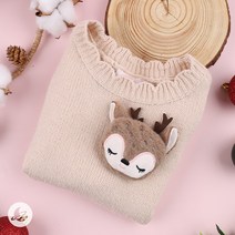 크리스마스 루돌프 봉제 인형 와펜 패치 트리 악세사리부자재 트리장식 W006