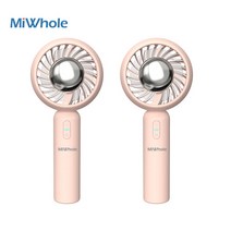 샤오미 미홀 핸드헬드 쿨링팬 미니 휴대용 선풍기 1+1행사, 핑크1+1