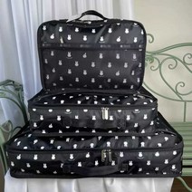 레스포삭 6519 블랙 미피 여행용 수납 트래블 파우치 3종세트 G824