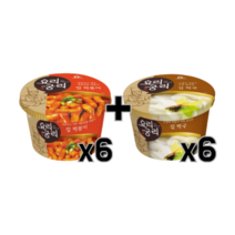 요리궁리 매콤달콤 컵 떡볶이 6개입 + 컵 떡국 6개입, 단품