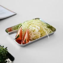 스텐 만능 조리 트레이 사각 접시 18.5cm, 스텐사각트레이18.5cm[2호]