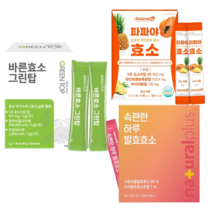발효효소 단백질 탄수화물 소화효소제 식이섬유 육류식단용 역가수치 높은 효소식품, 선택3)속편한하루 발효효소