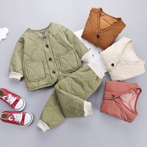 루나버블 깔깔이 투피스 상하 세트 5-11호 아동 남아 여아 어린이 유아 겨울 실내복 잠옷 퀄팅 누빔 상하복