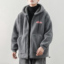 남성용 폴리스자켓 겨울 후리스자켓 양털 아우터 빅사이즈