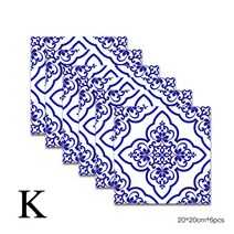 6 pcs 2020 cm 방수 모자이크 타일 벽 스티커 diy 자체 접착 타일 데칼 장식 벽 욕실 주방 장식, 열하나