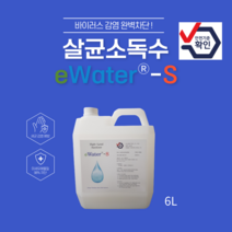 이워터에스 리필형 고수준 살균소독수 6L, 본상품선택, 쿠팡 본상품선택