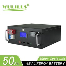 대형차부품 충전식 배터리 안전 금속 케이스 24v 100Ah 48v 50Ah lifepo4 RV 캠핑카 태양열 세금 없음, 04 48V 50Ah