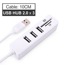 usb 멀티 포트 허브 hub 3.0 multi splitter port with micro mini charge power for lenovo xiaomi macbook pc, 001
