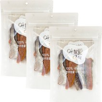 아침애 강아지 수제간식 3개세트 특가전, 3개, 송어 사사미70g