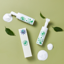 강아지 산책후 발 샴푸 브러쉬 세정제 일체형 순한성분 외출후 향균 클렌저 150ml