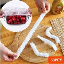 가정용 진공포장기 일회용 식품 커버 플라스틱 랩 탄성 뚜껑 과일 그릇 컵 캡 보관 주방 신선한 유지 보호기 가방 100 개, 50PCS