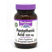 블루보넷 판토텐산 Pantothenic Acid 비타민B5 250mg 60캡슐, 1통