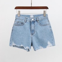 아이우먼 밀키연청컷팅숏팬츠 CAE209M105 빅사이즈