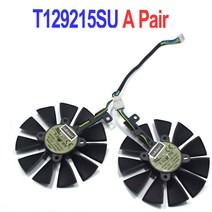 냉각팬새로운 87MM T129215SU 4 핀 0.50A 냉각 팬 ASUS Strix GTX 980 Ti 1050 RX 480 470 그래픽 카드 쿨