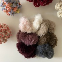 (DIY) 뜨개질머리끈 헤어슈슈 4개만들기 아이유곱창밴드 동영상도안